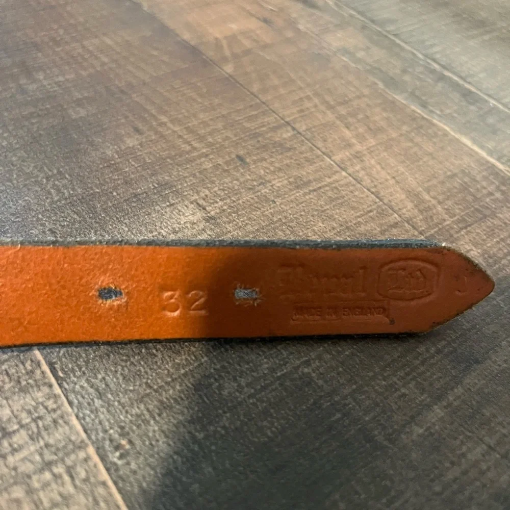 Bevel Women’s NM plate‎ Brown Leather Equestrian Belt Size 32